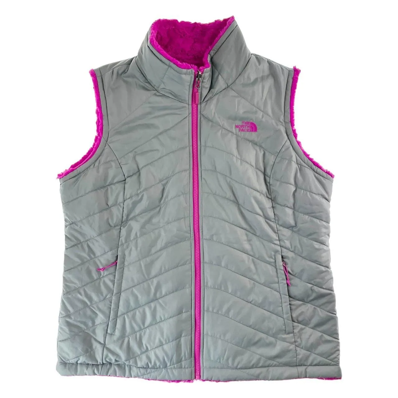 North Face reversible fleece gilet woman’s size XL