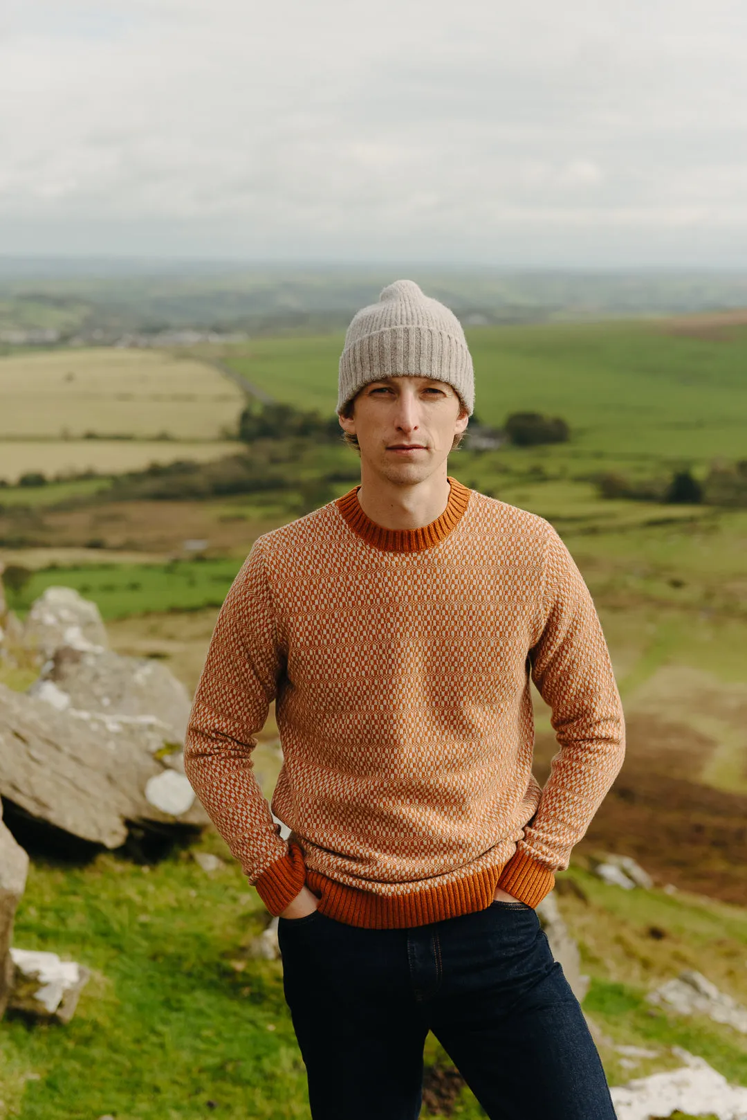 Orange Tile Fair-Isle Jumper