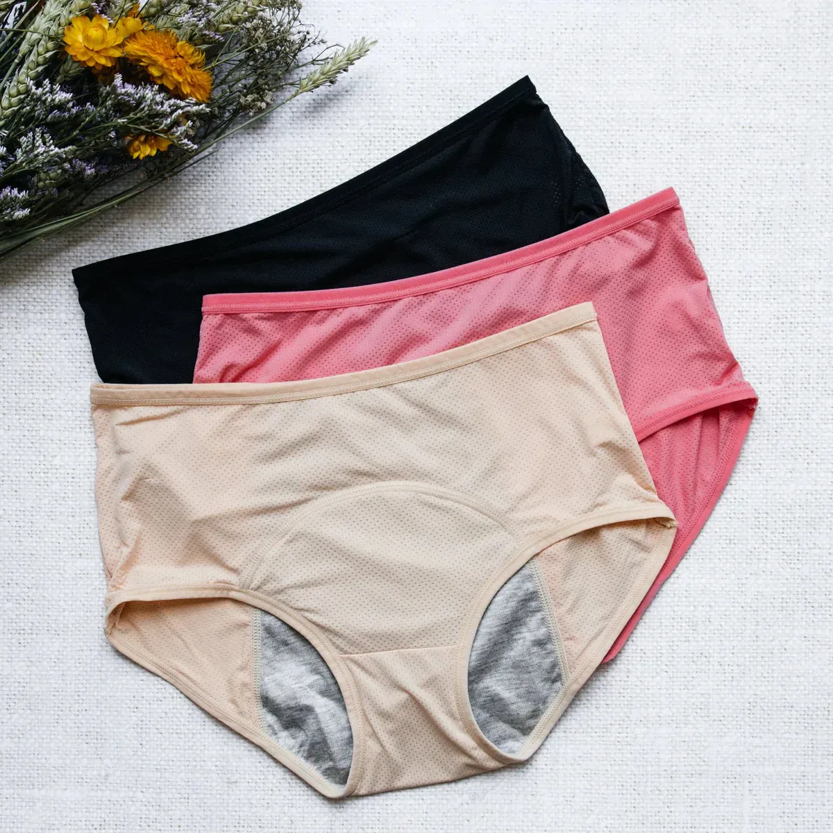 Pack de 6 Culottes Menstruelles et une Bouillotte 