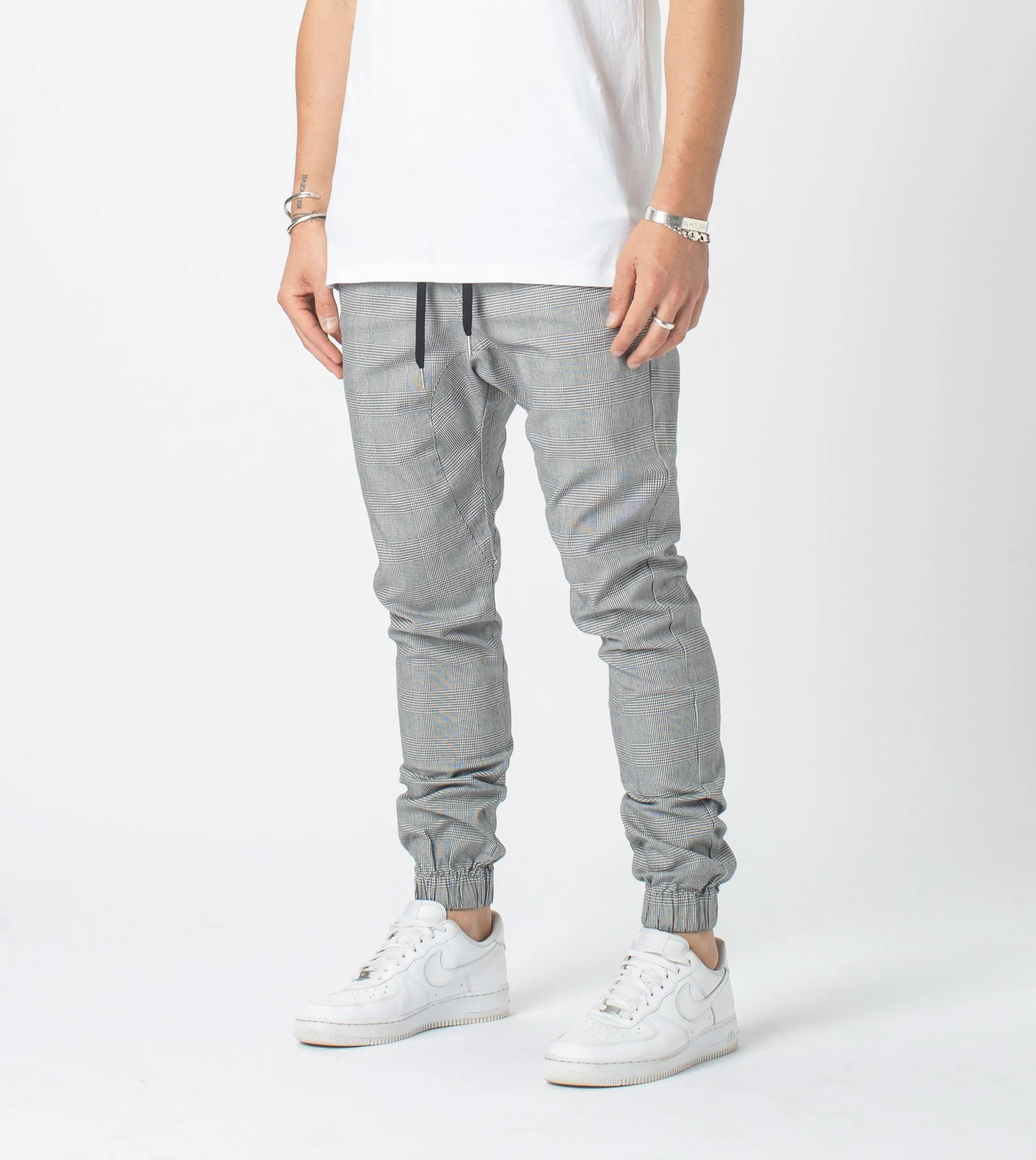 Plaid Sureshot Jogger Grey