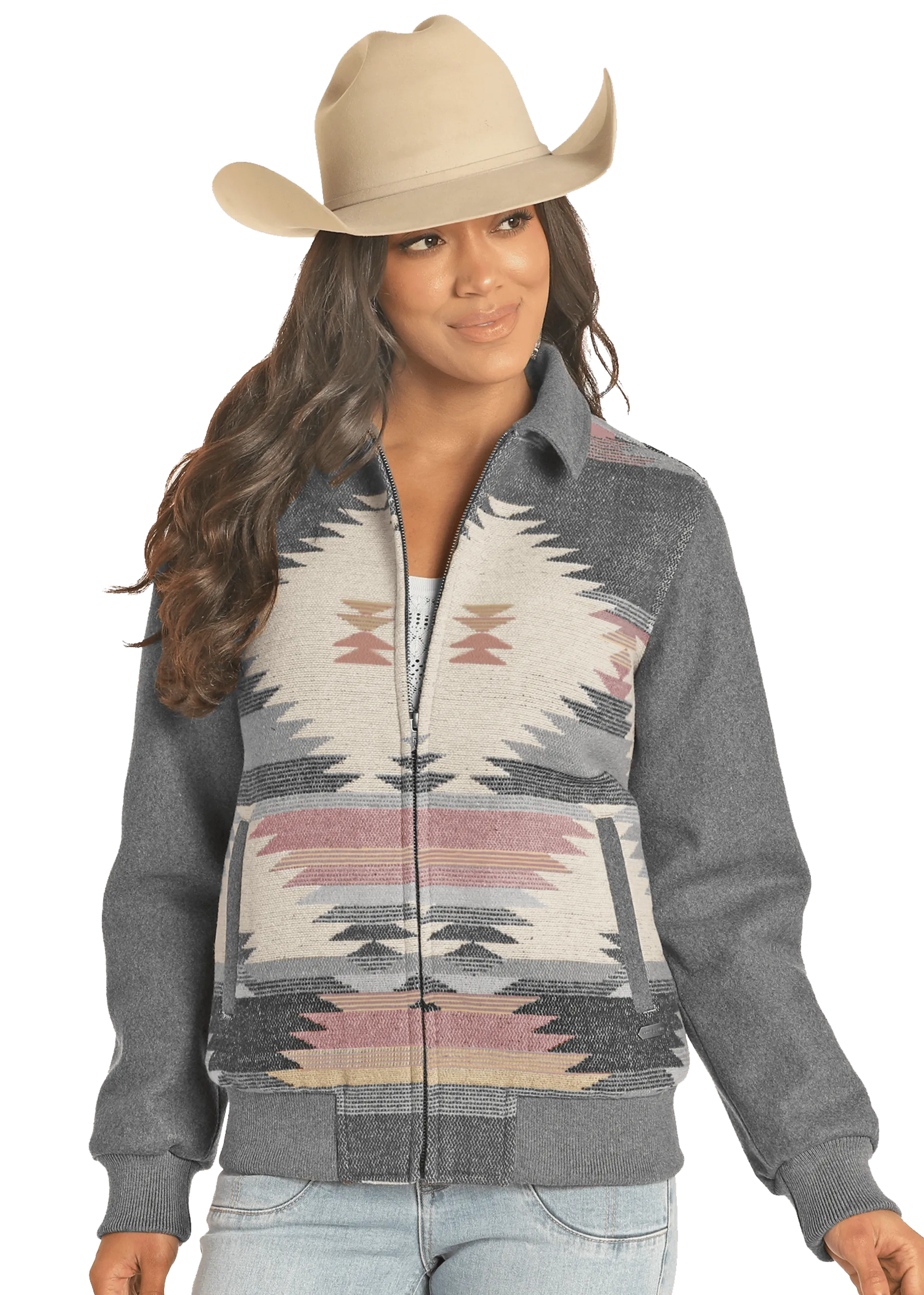 Powder River Women's Wool Bomber Jacket - DW92C04124