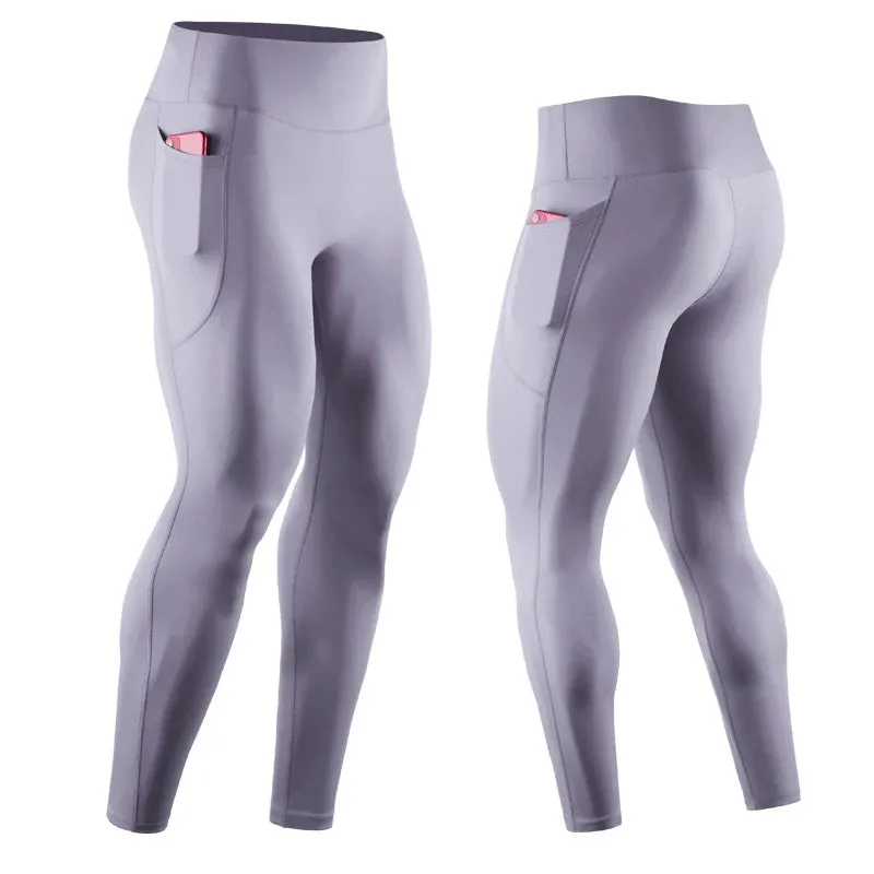 Profession Compression Pants Men High Waist Stretch Gym