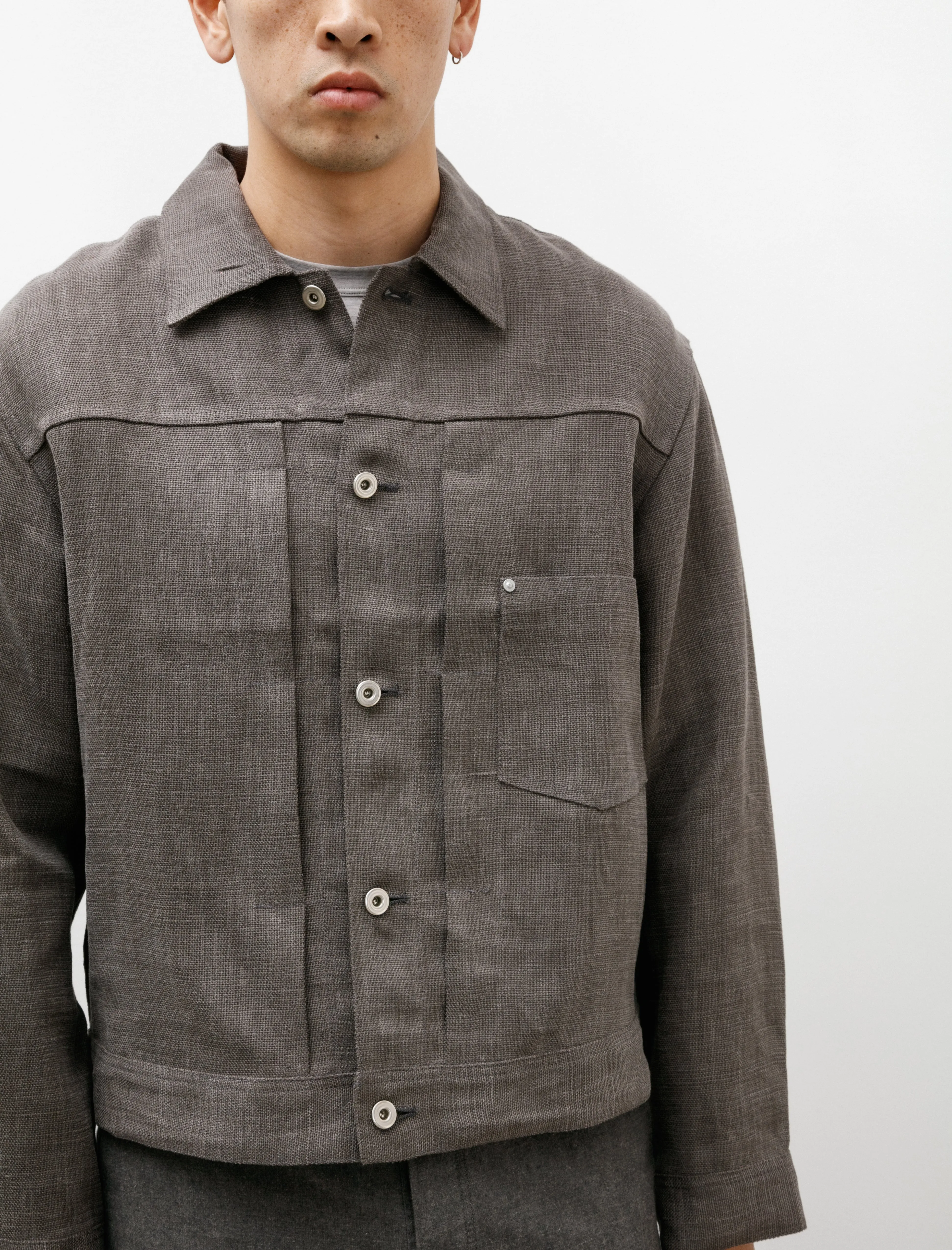 Range Jacket Belgian Linen Lead