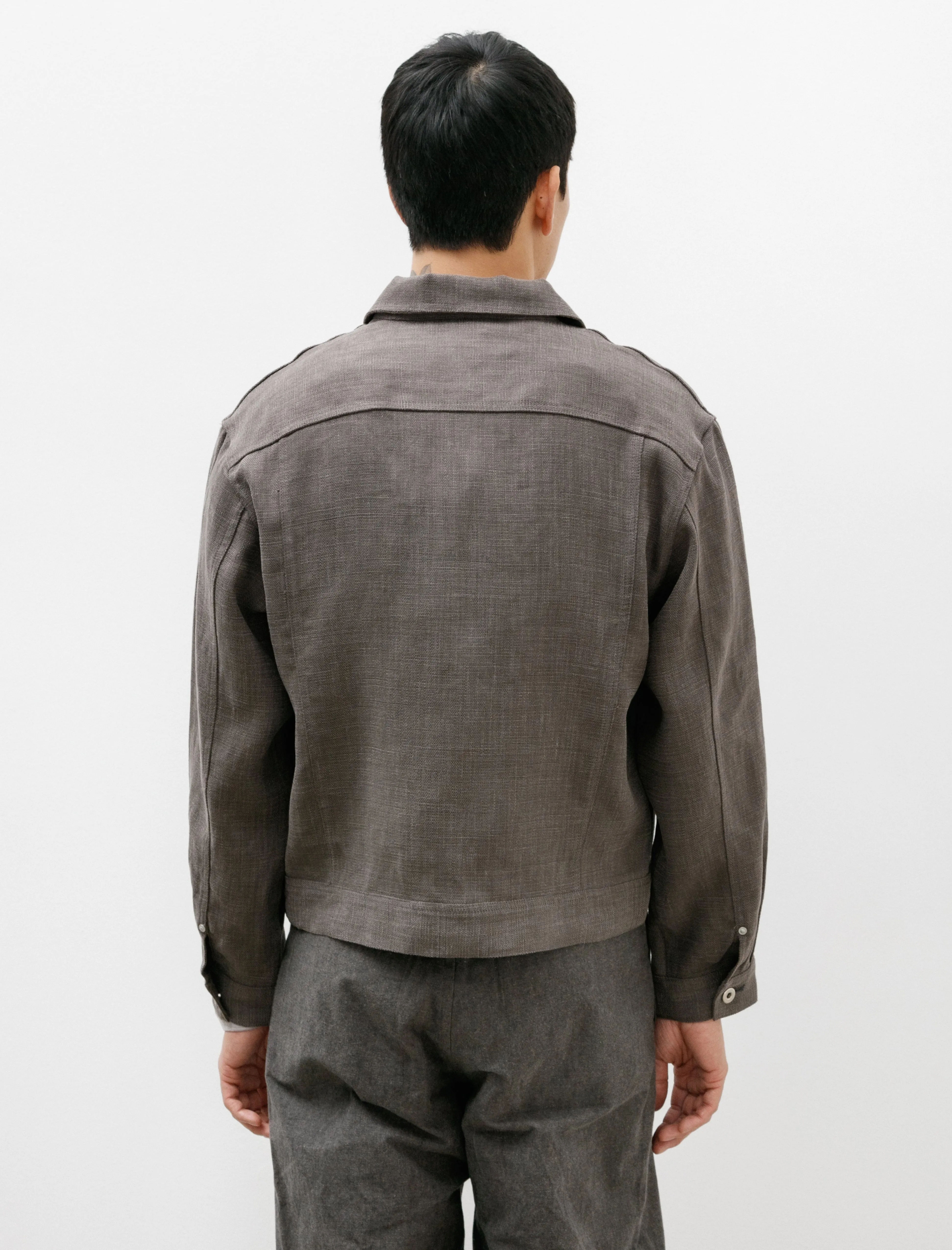 Range Jacket Belgian Linen Lead