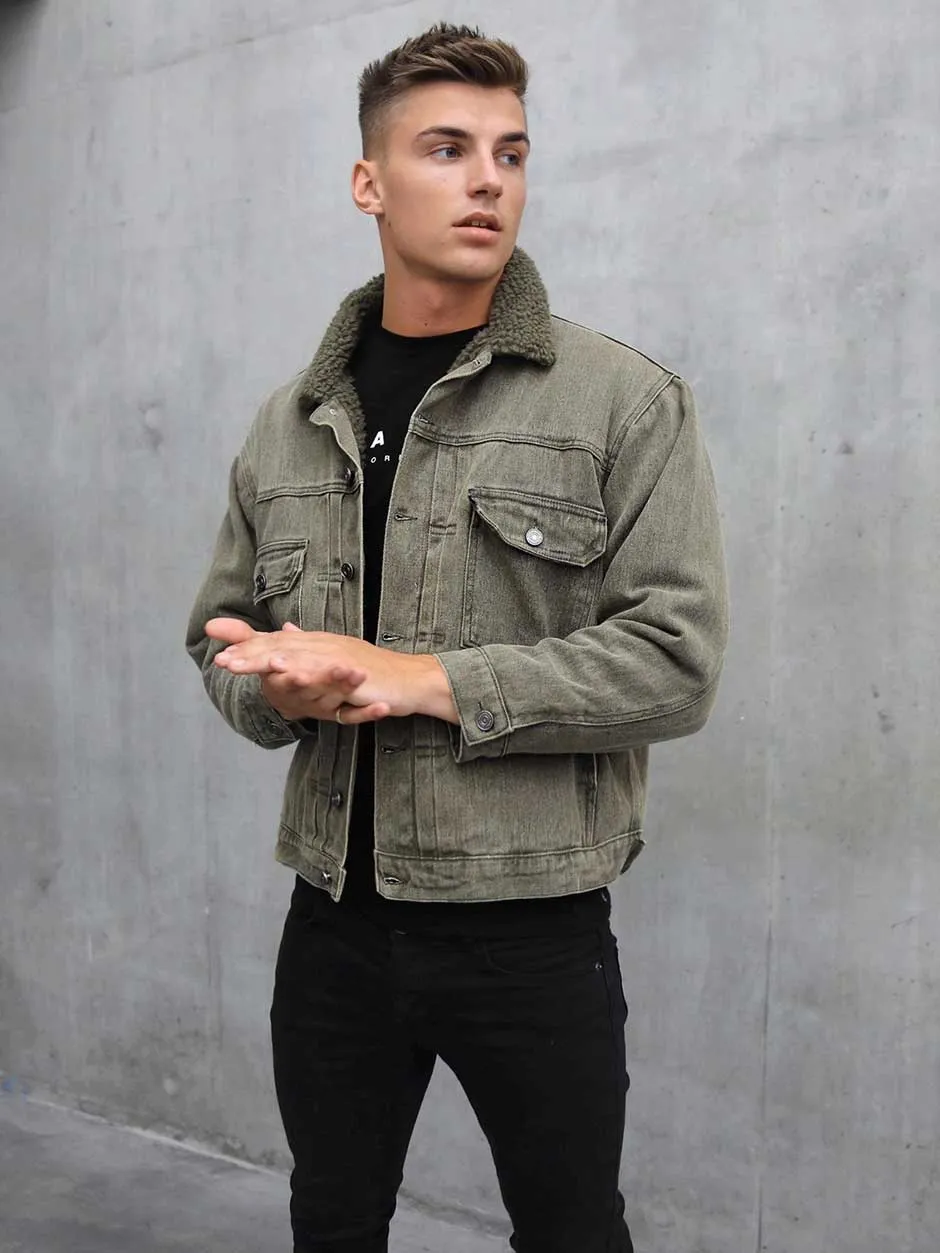 Rapha Denim Jacket - Army Green