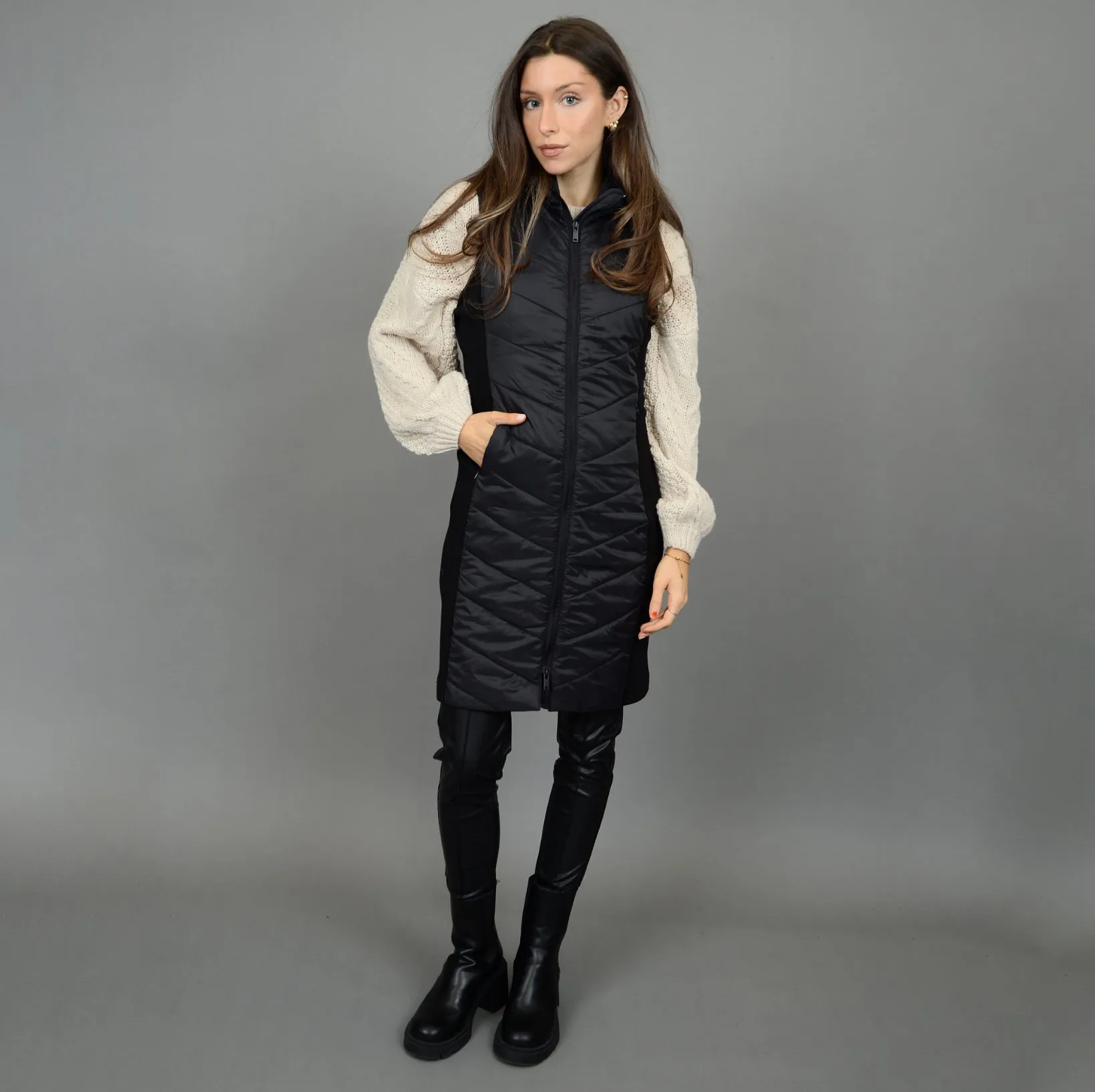 RD Style Koko Hooded Long Vest