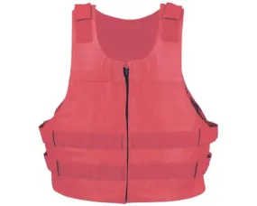 RED BULLET PROOF LEATHER VEST