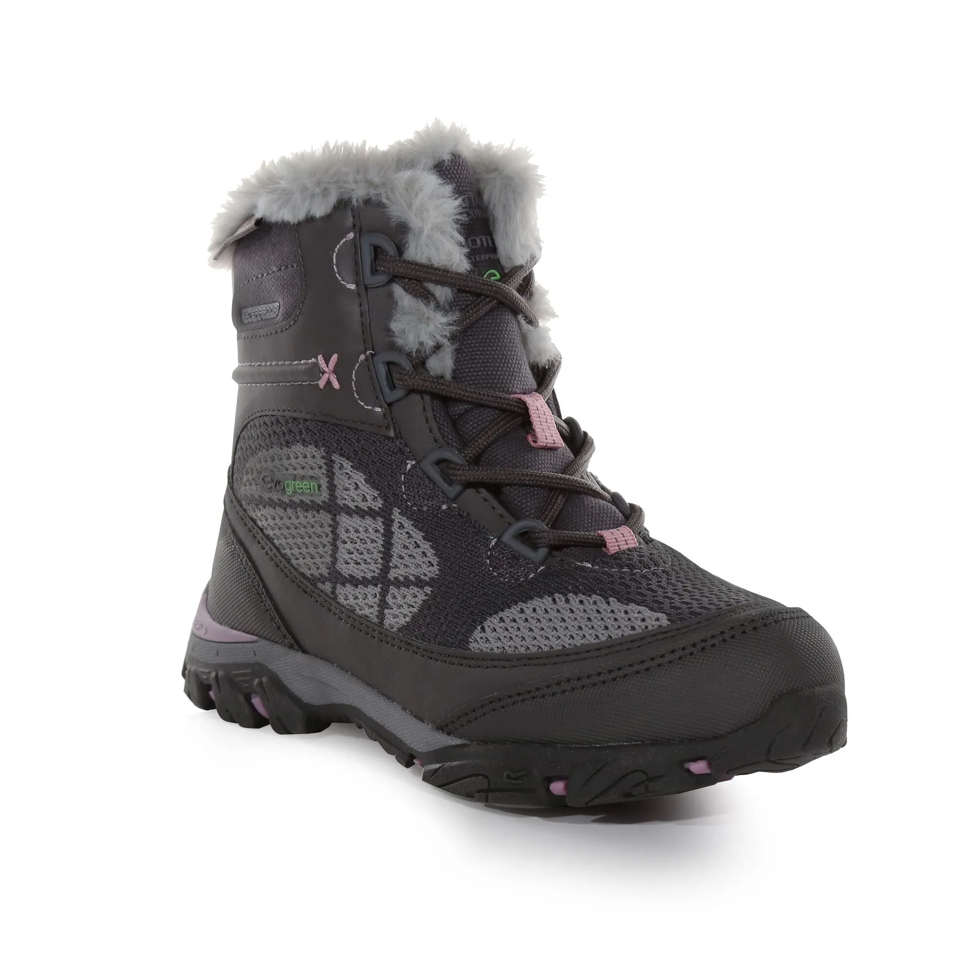 Regatta Kids Hawthorn Evo Faux Fur Walking Boots