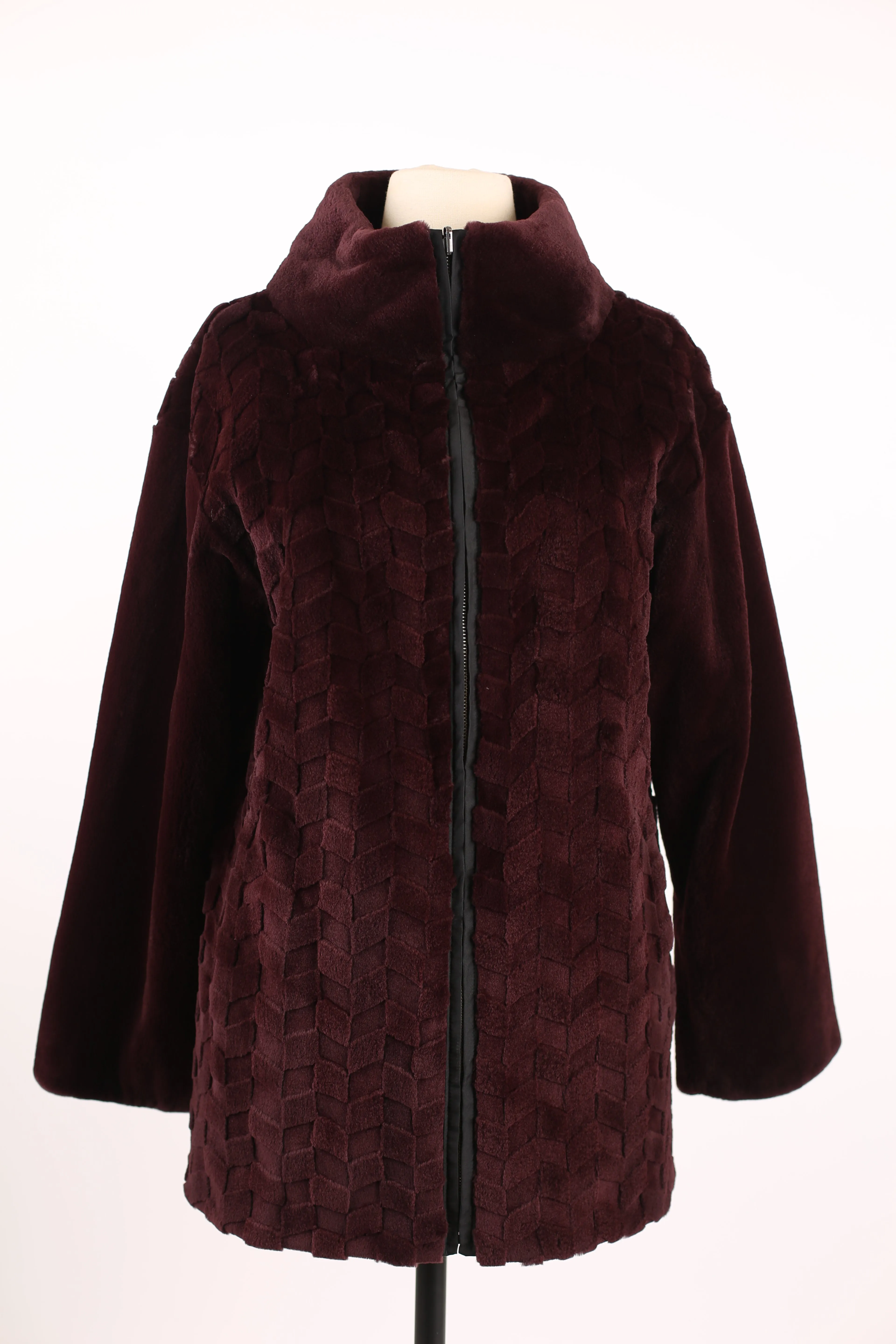 Reversible Sheared Mink Waterproof Coat