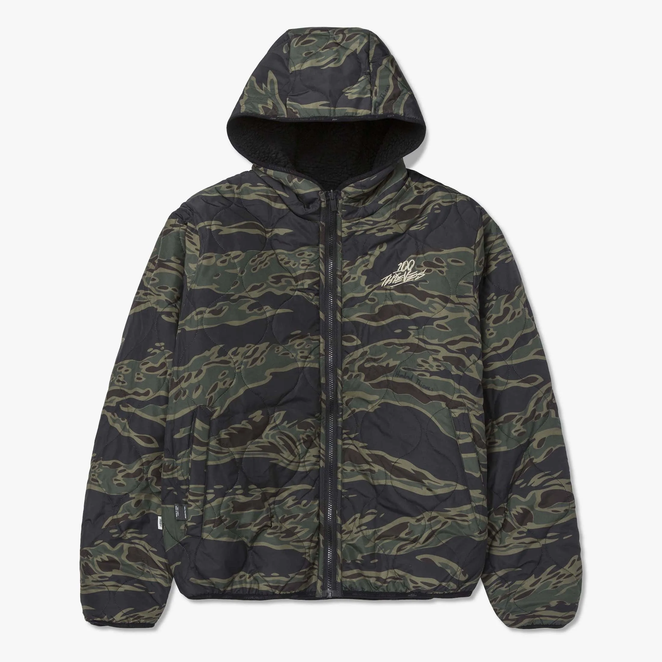 Reversible Sherpa Jacket - Tiger Camo