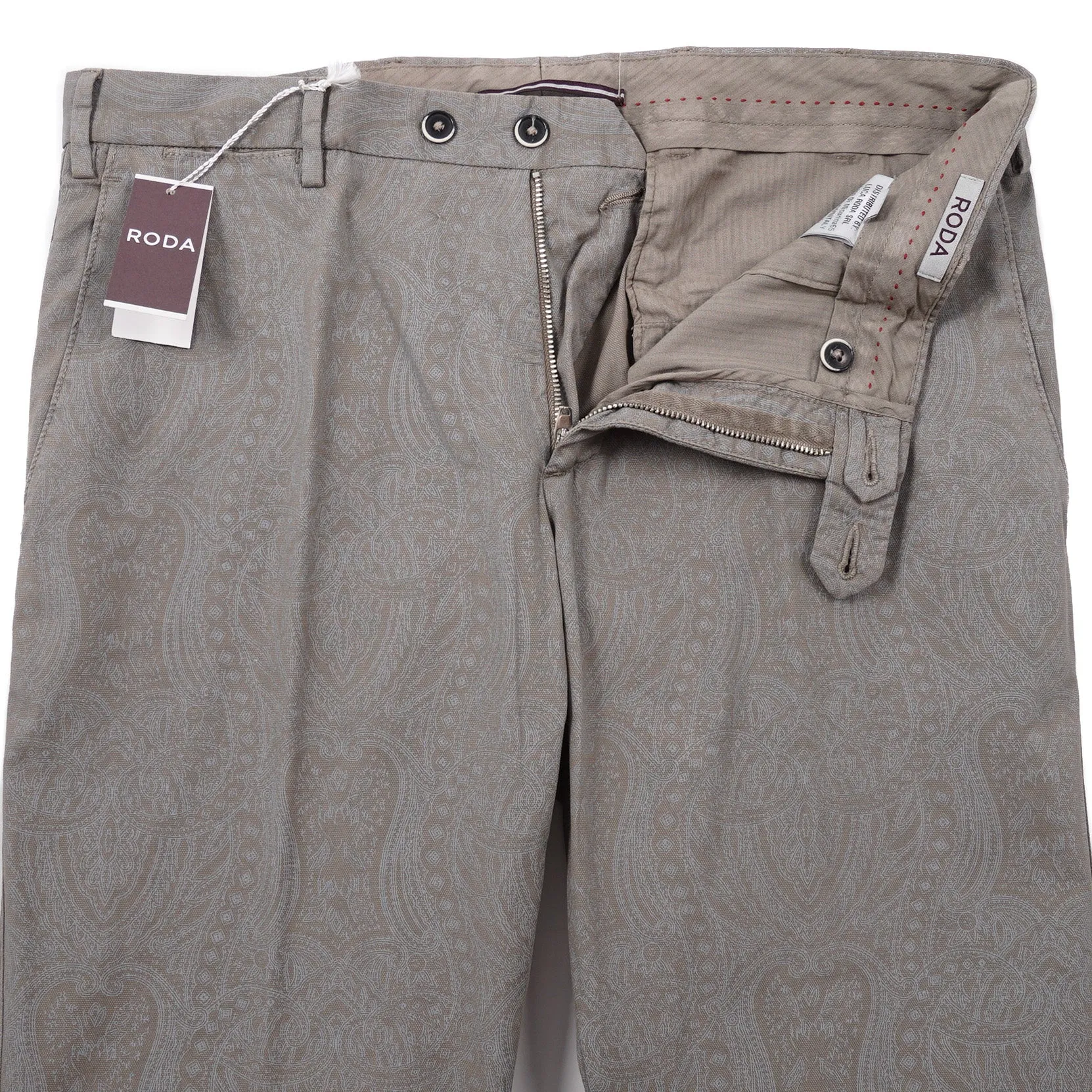 Roda Paisley Print Cotton Pants