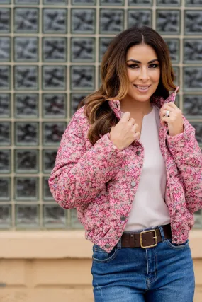 Rose Buds Bomber Jacket