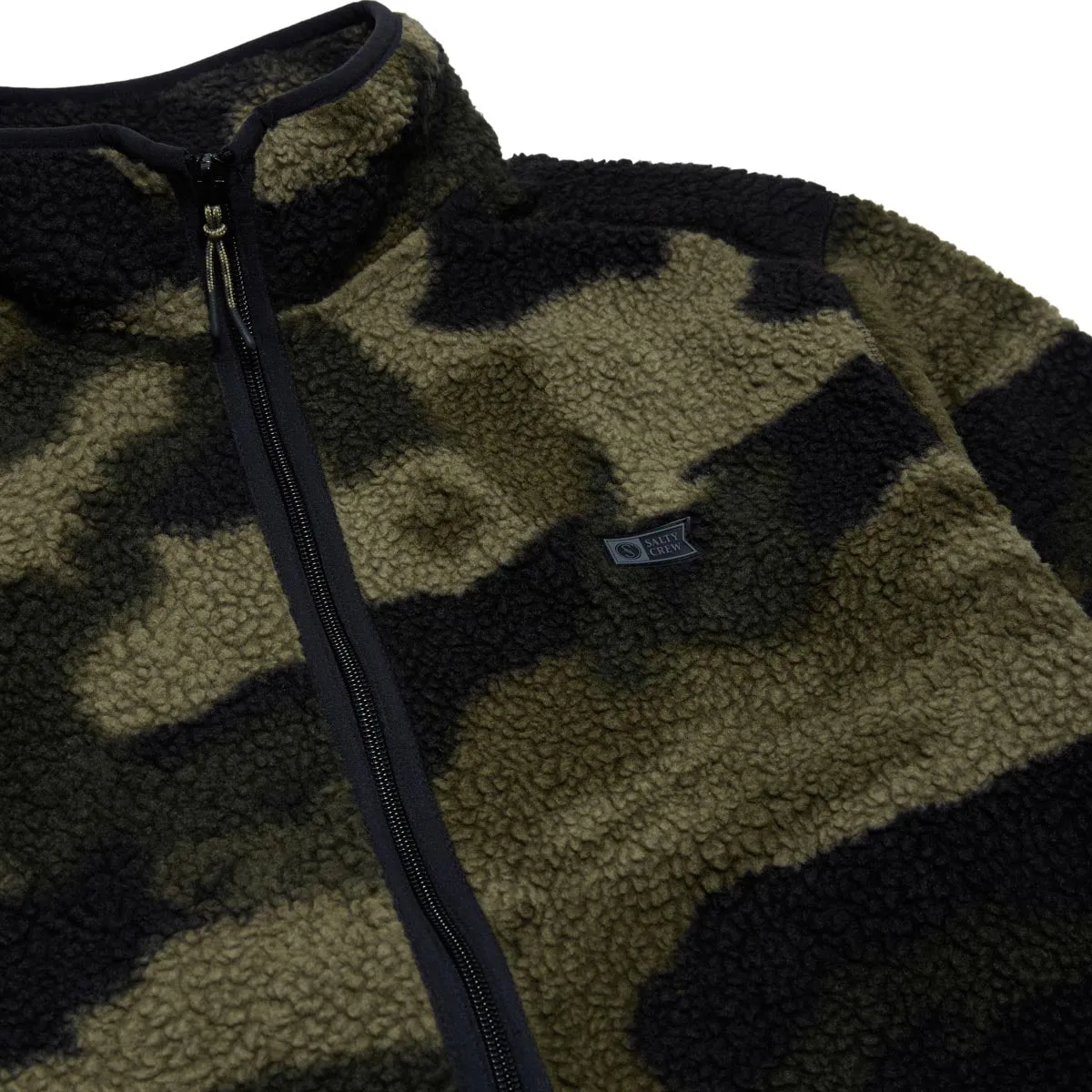 Salty Crew Swellter Sherpa Zip Jacket - Camo