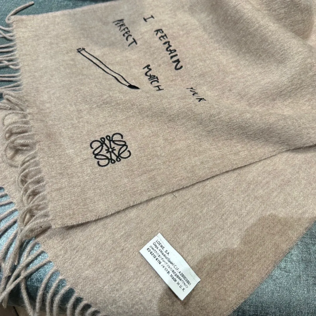 SCARF 180 CM IN CAMEL BEIGE CASHMERE 413880