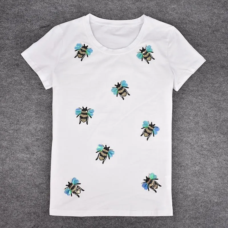 Sequin Bee Shirt-ADORABLE and Classy for the Ladies!