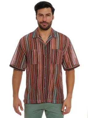 Serape Short Sleeve Sport Shirt