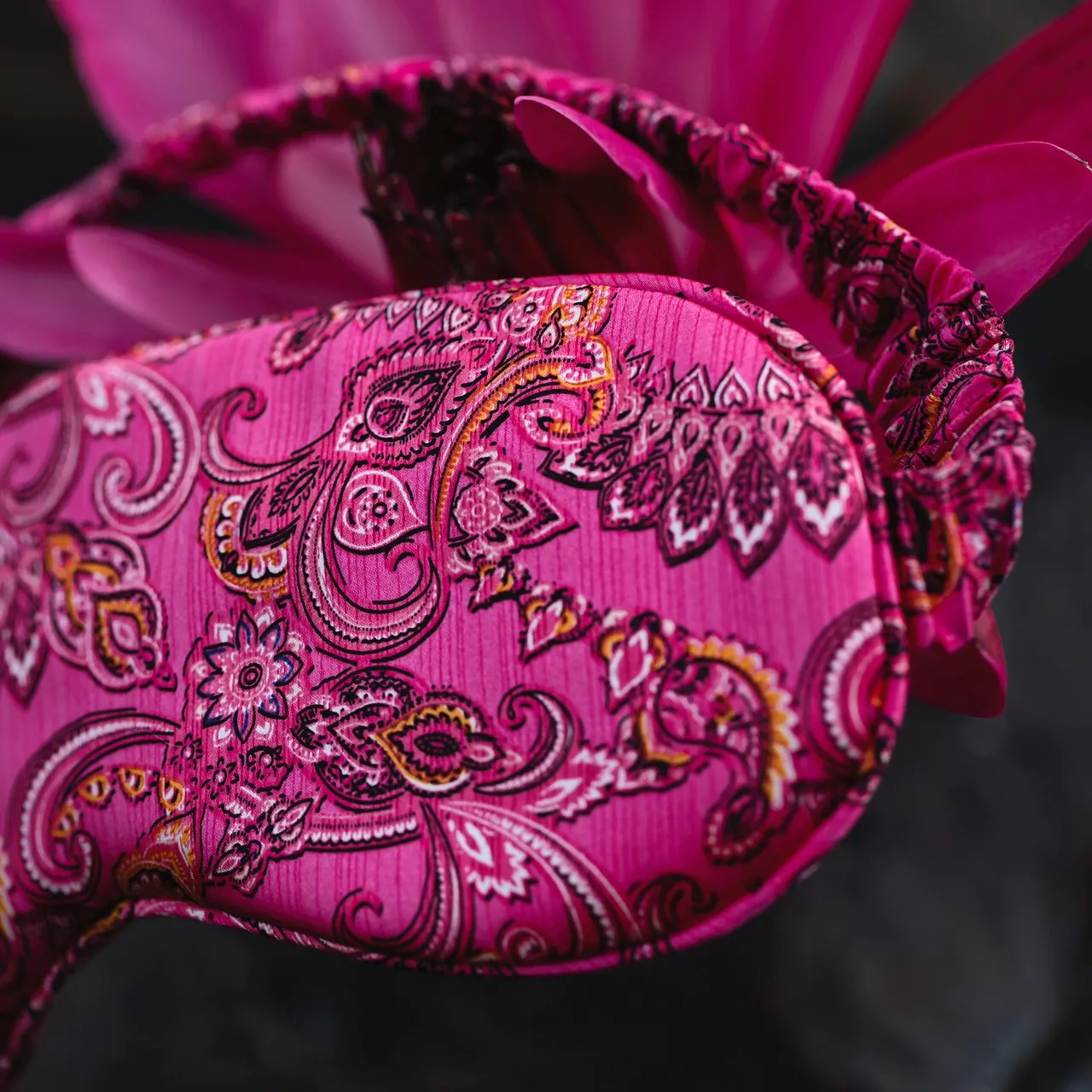 Slip silk sleep mask - Spring Paisley