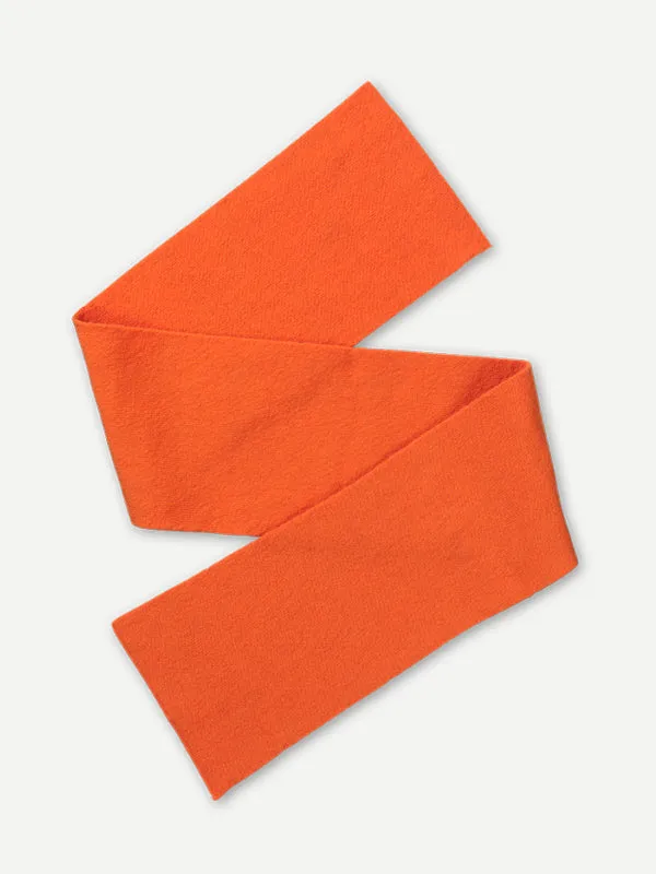 SMALL PLAIN SCARF ORANGE GLOSS