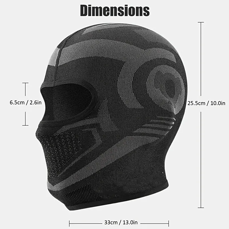 Stay Warm and Protected in Winter: The Ultimate Balaclava Ski Cap for Skiing, Snowboarding, and Motorcycling!