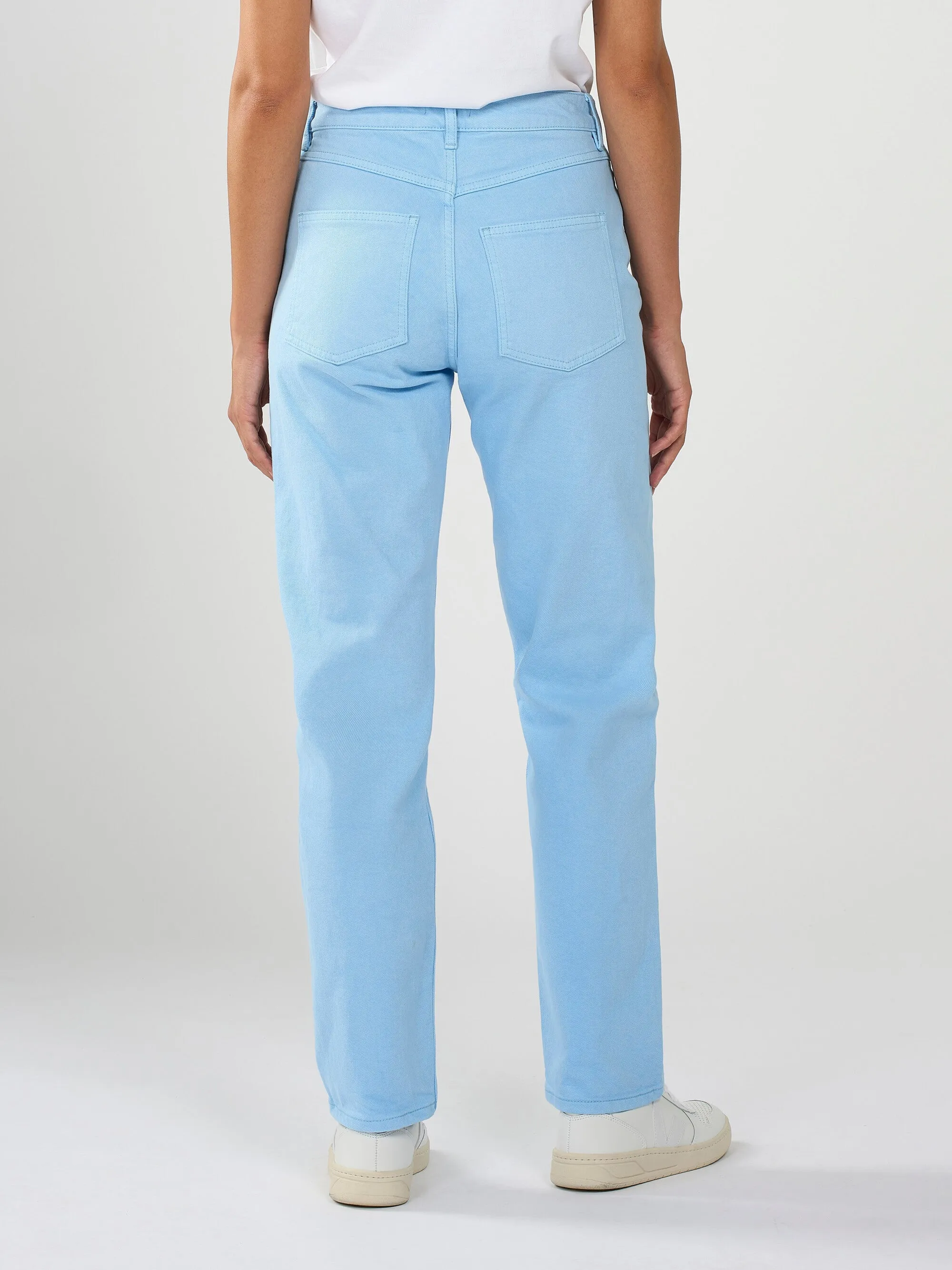 STELLA tapered Twill Pants - Airy Blue