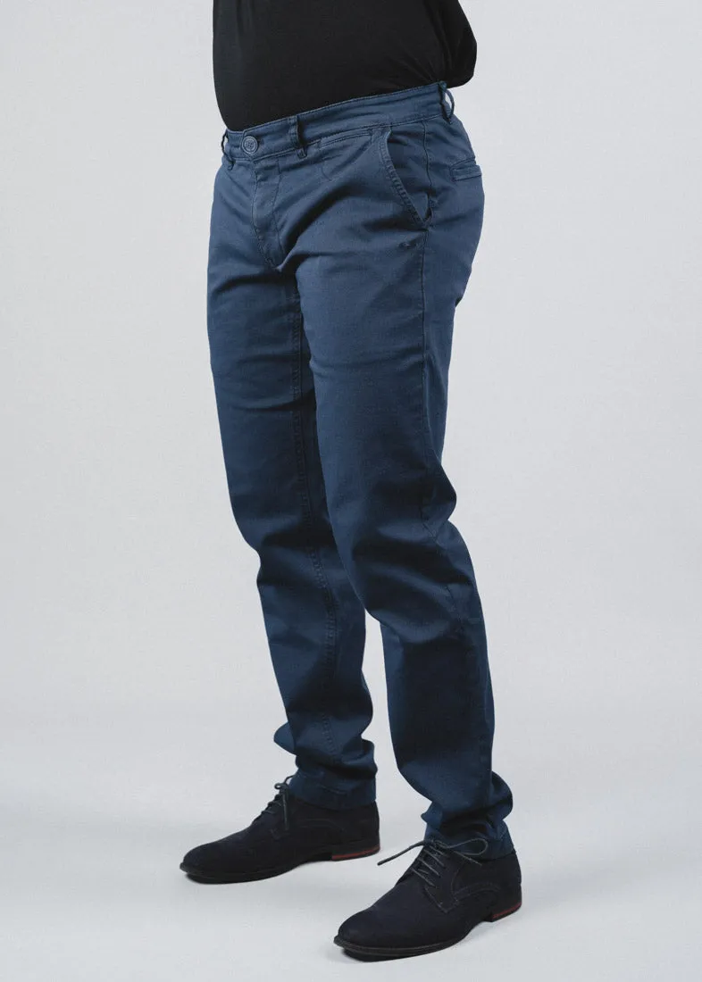 STRAIGHT FIT CHINOS - DEEP BLUE