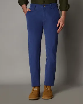 Stretch Corduroy Chinos - Blue