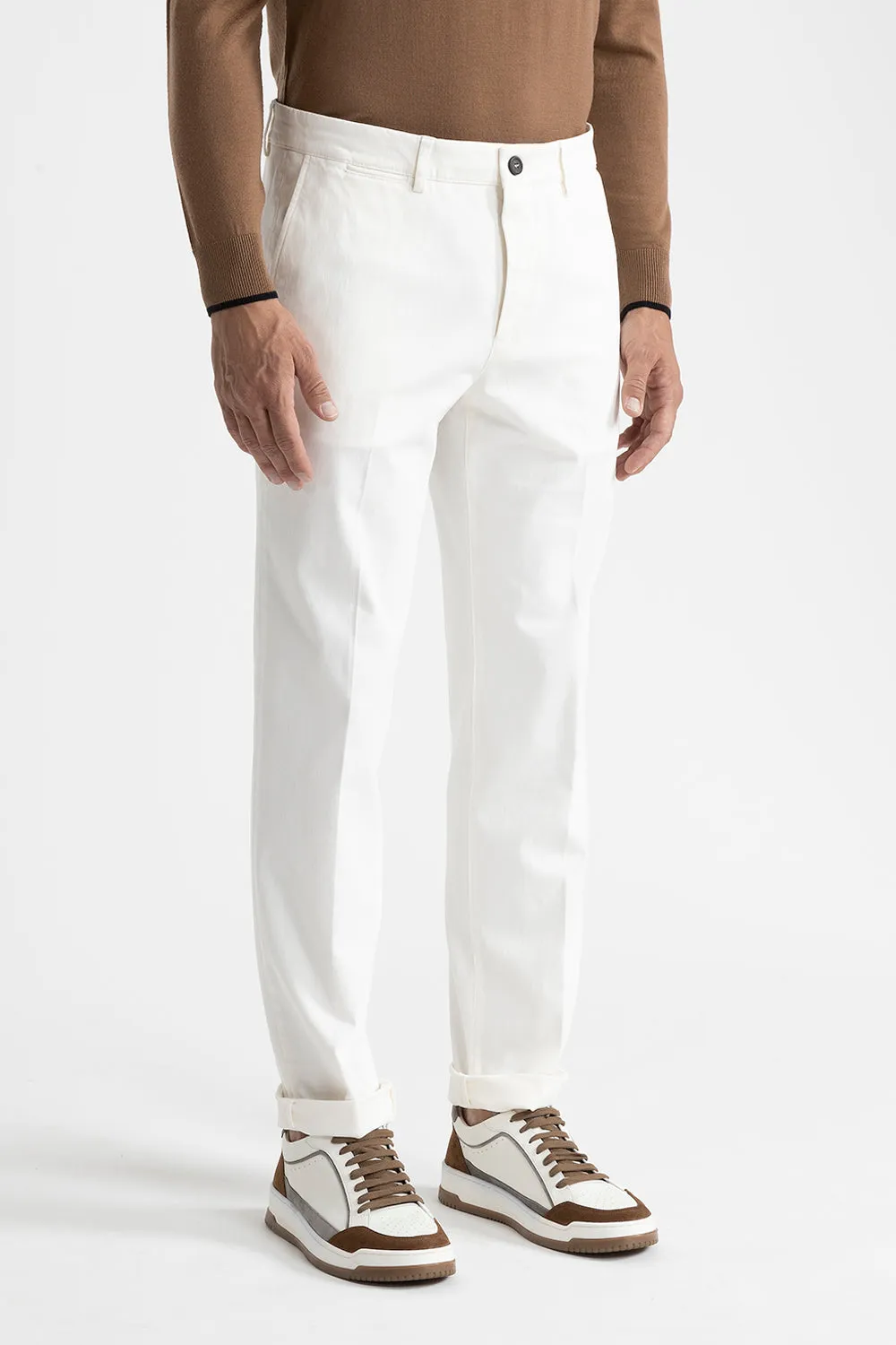 Stretch cotton chinos