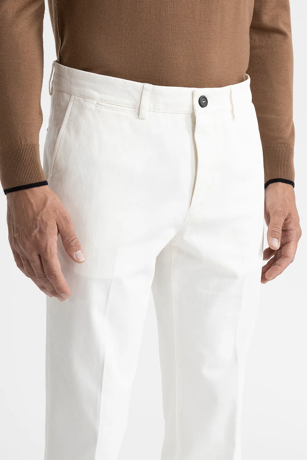 Stretch cotton chinos