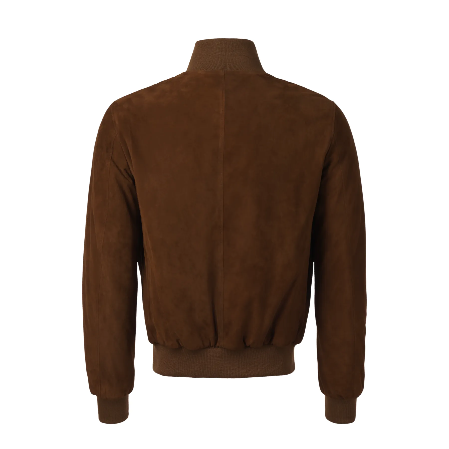 Suede Bomber Jacket in Brown