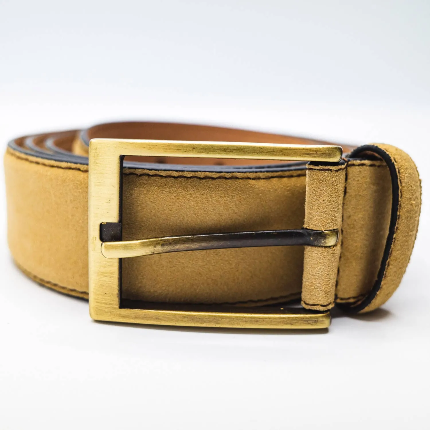 Suede Harrison Belt - Tan