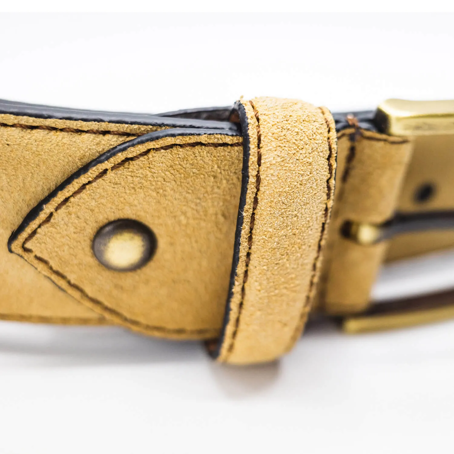 Suede Harrison Belt - Tan