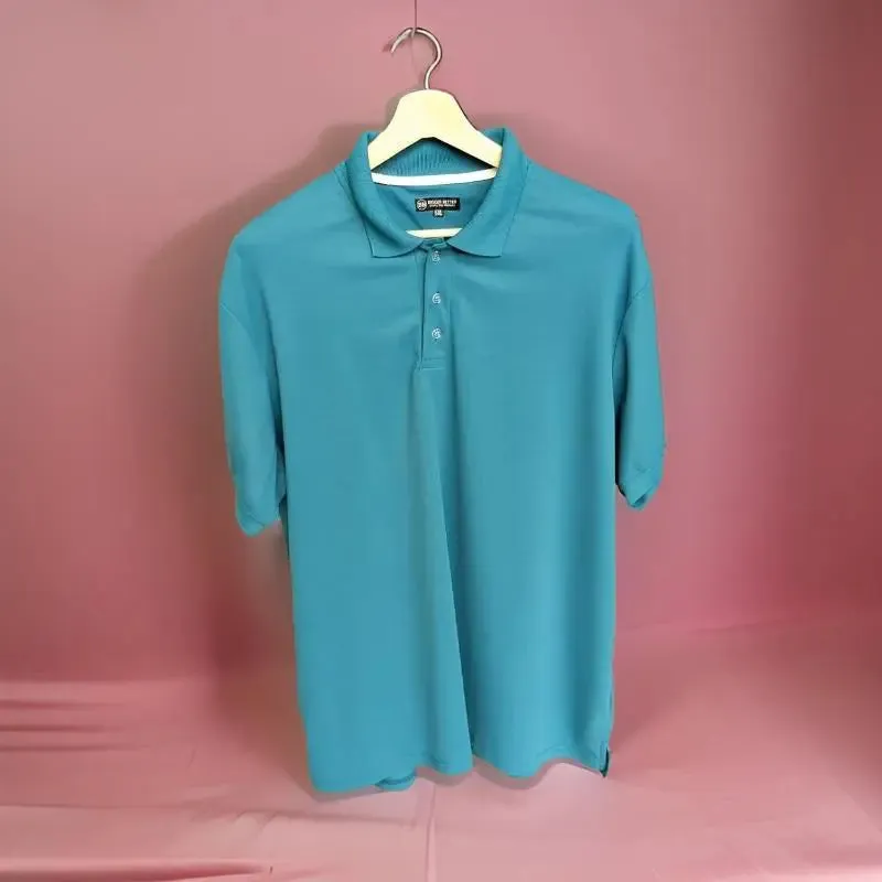 Teal Blue Half Sleeves Polo Tshirt