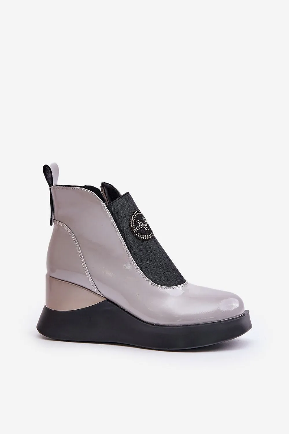 TEEK - Grey Front Flex Contrast Boots