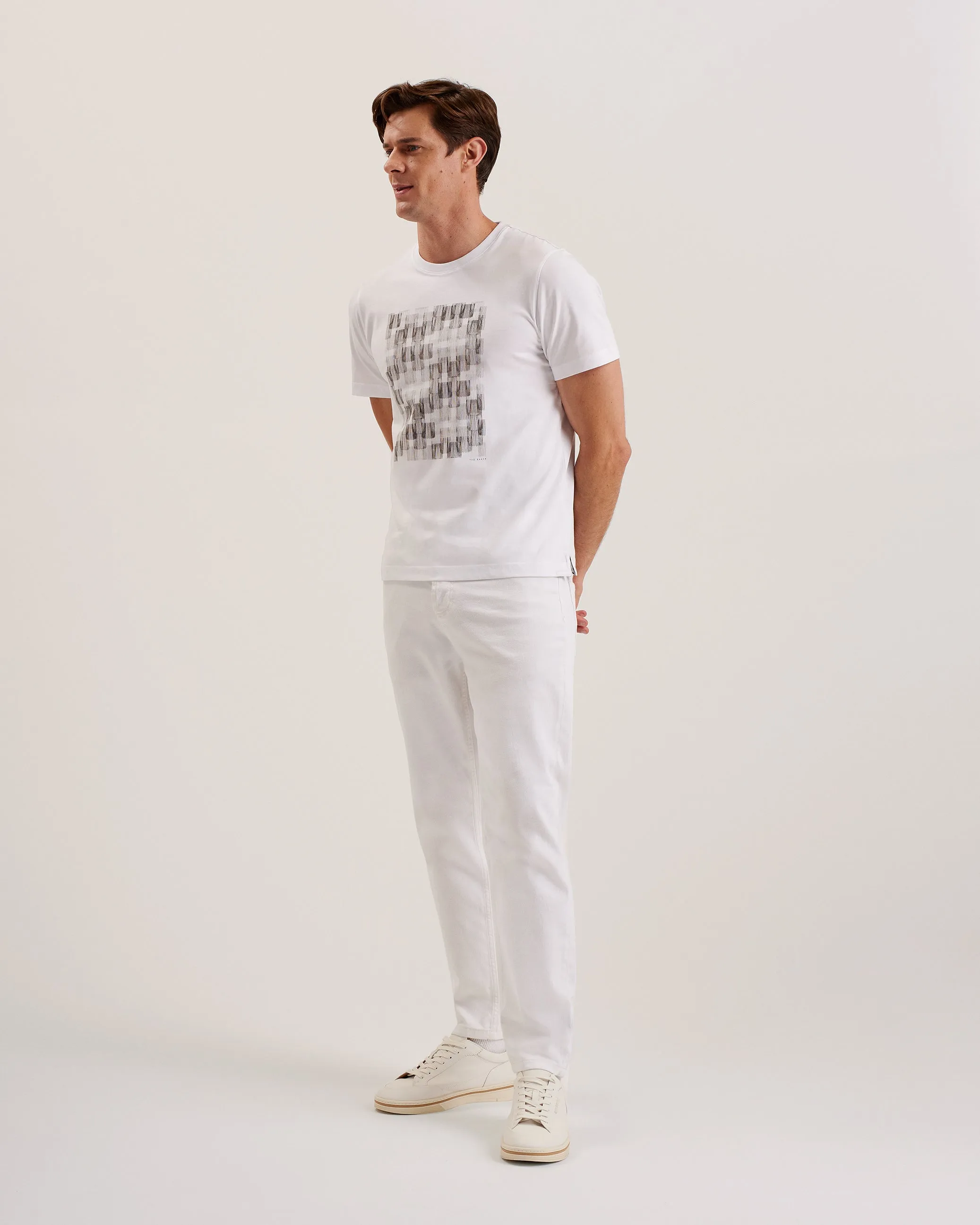 Tessman Ss Box Printed T-Shirt White