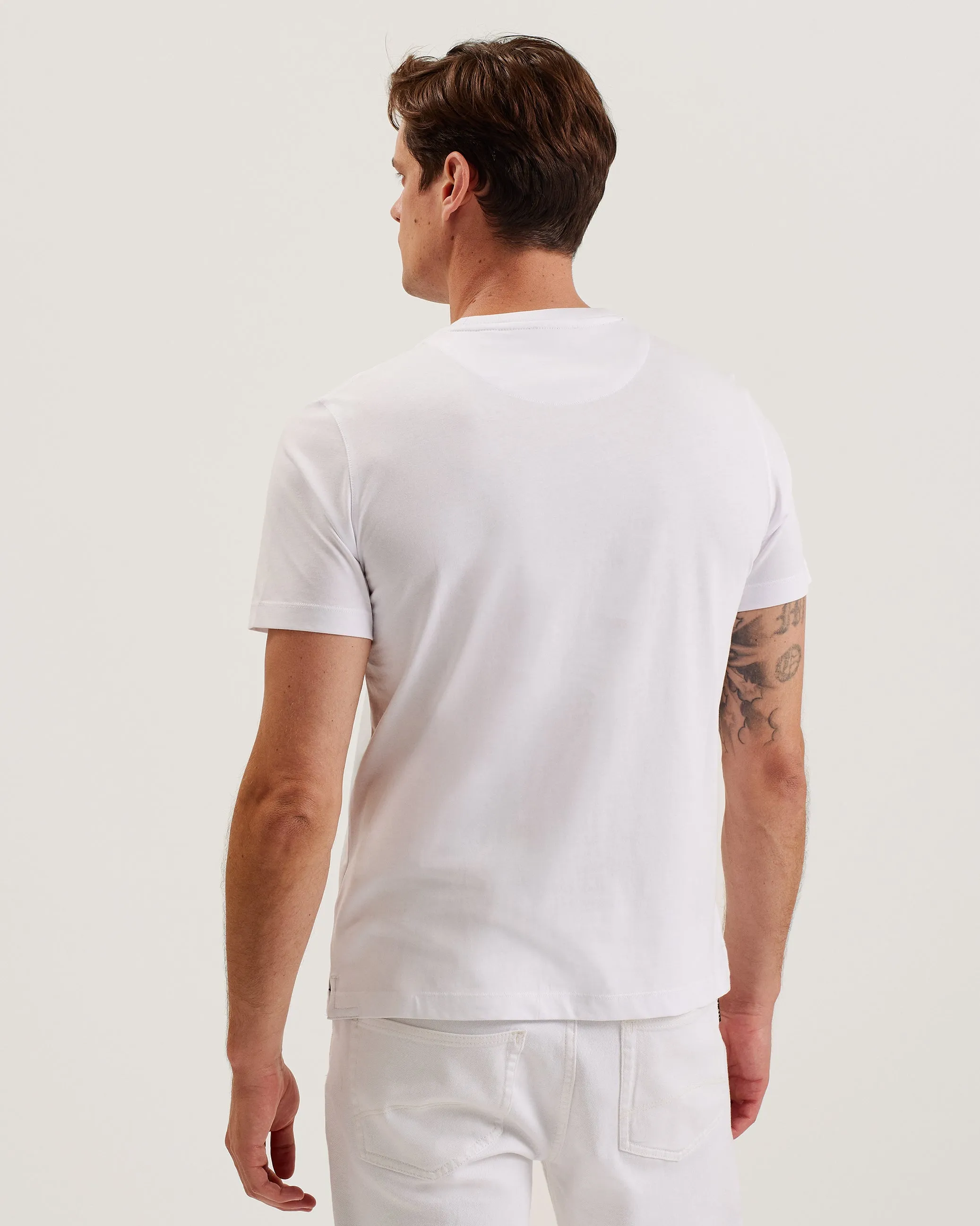 Tessman Ss Box Printed T-Shirt White