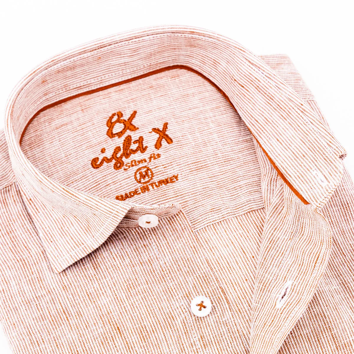 The Boardwalk Linen Button Down Shirt - Burnt Orange