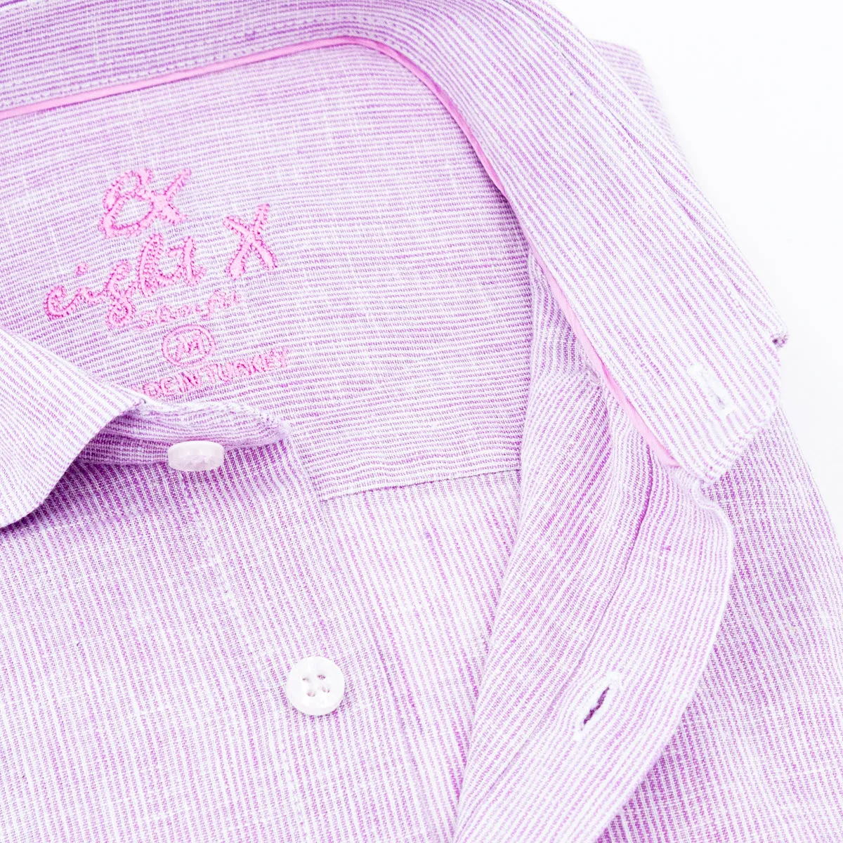 The Boardwalk Linen Button Down Shirt - Sunset Pink