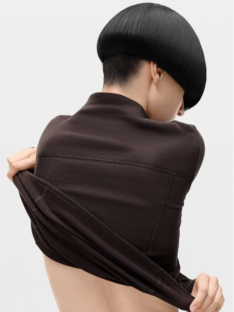 Thermal Skin High-neck Wool Base Layer Shirt