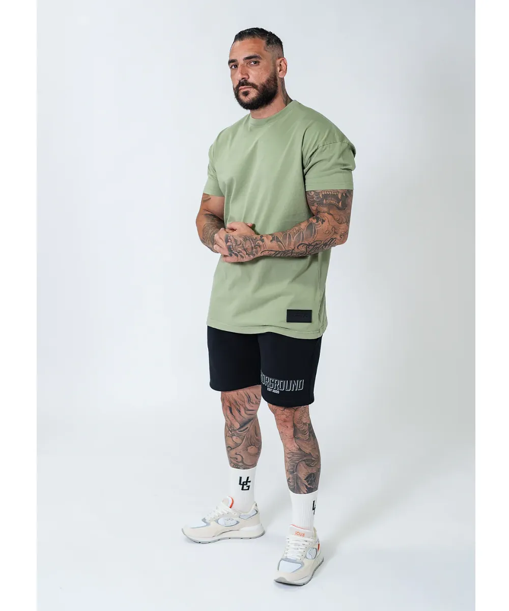 UNDRGROUND Oversized Box Fit Tee (Khaki)