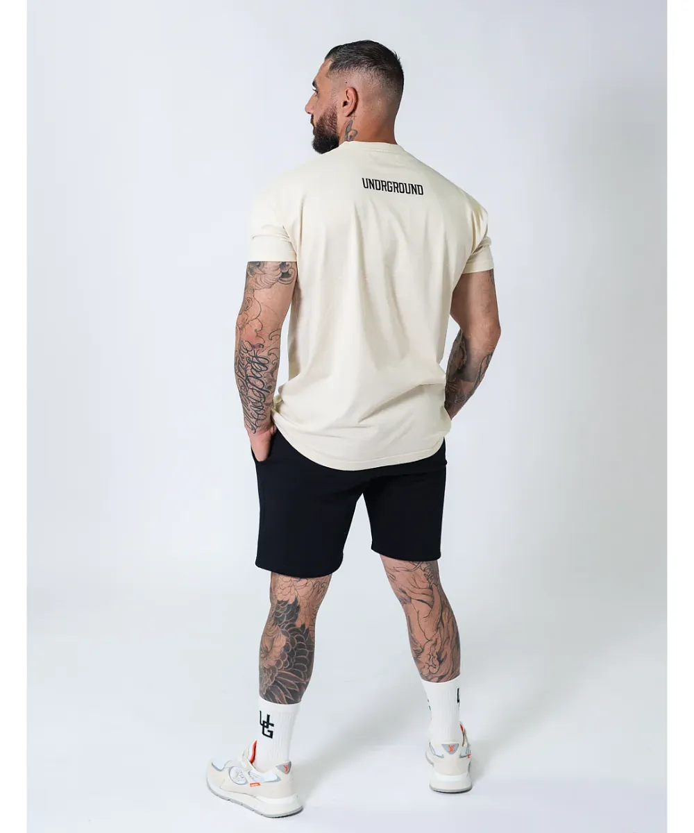 UNDRGROUND Oversized Box Fit Tee (Off White)