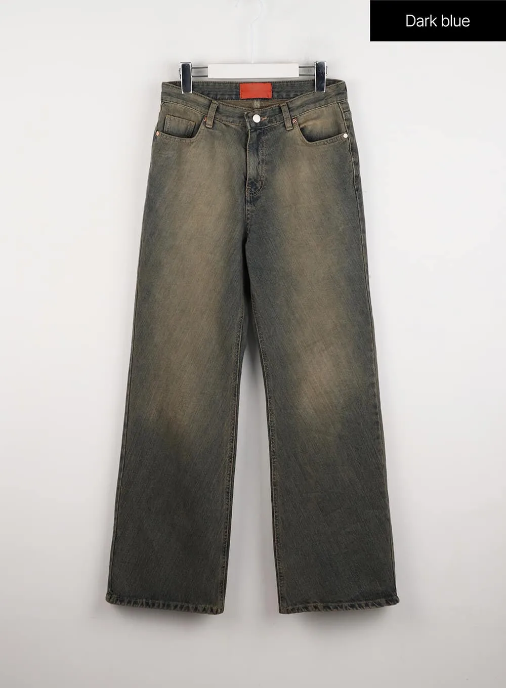 Washed Wide Denim Streetwear Jeans ID305