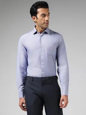 WES Formals Navy Relaxed-Fit Shirt