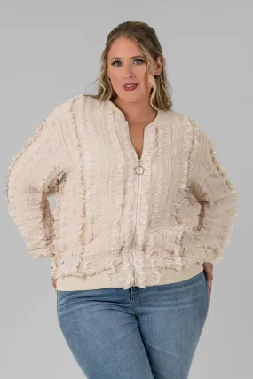 WINETTE LACE RUFFLE JACKET