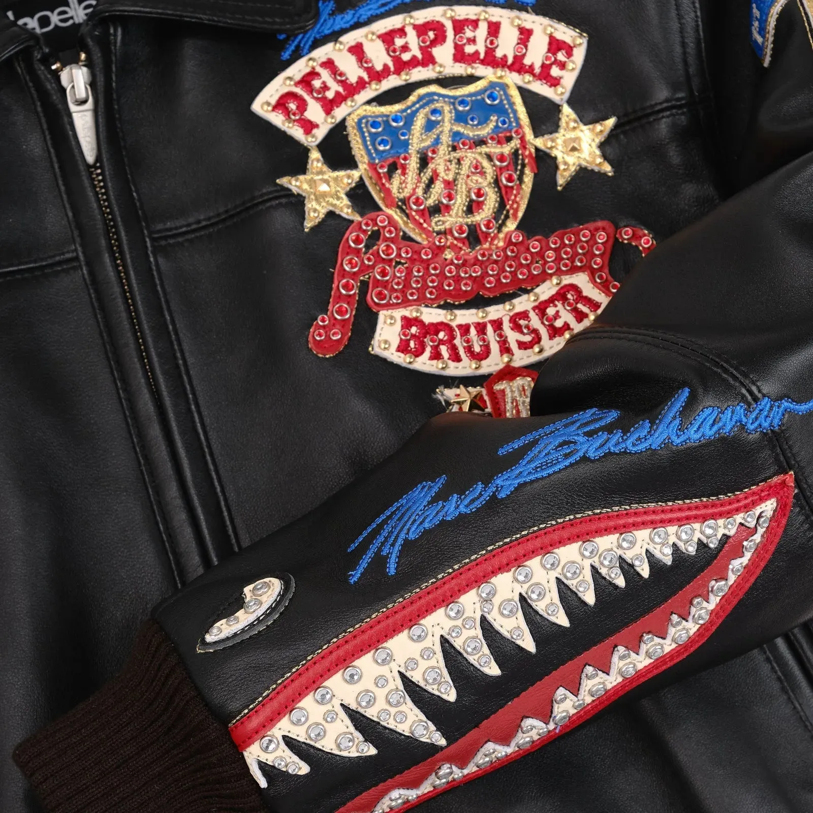 Women's American Bruiser Plush Crop Leather Jacket