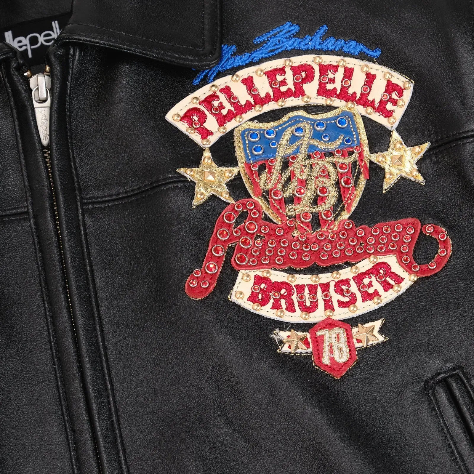 Women's American Bruiser Plush Crop Leather Jacket