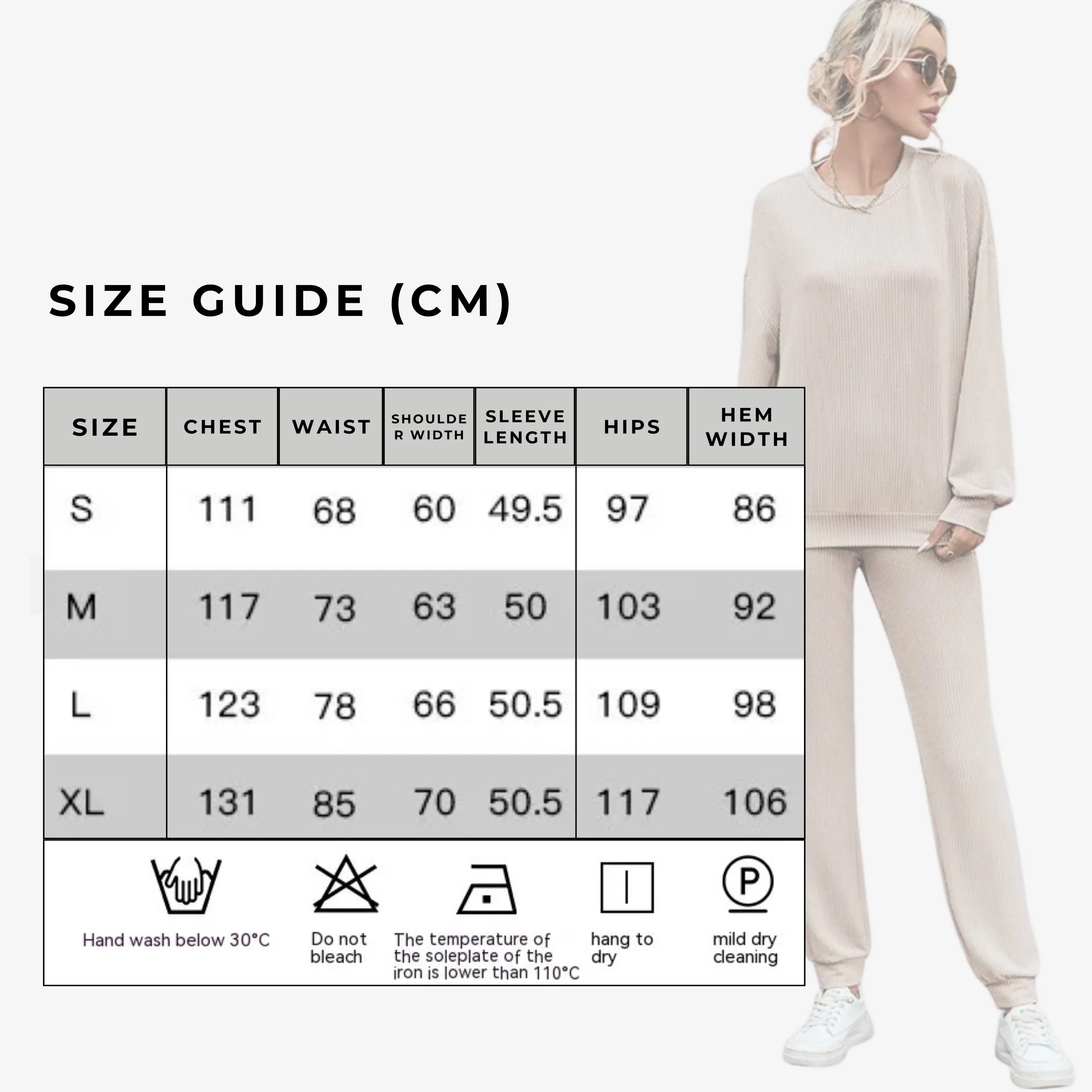 Women's Casual Long Sleeved Sweatshirt and Pants Loungewear Set