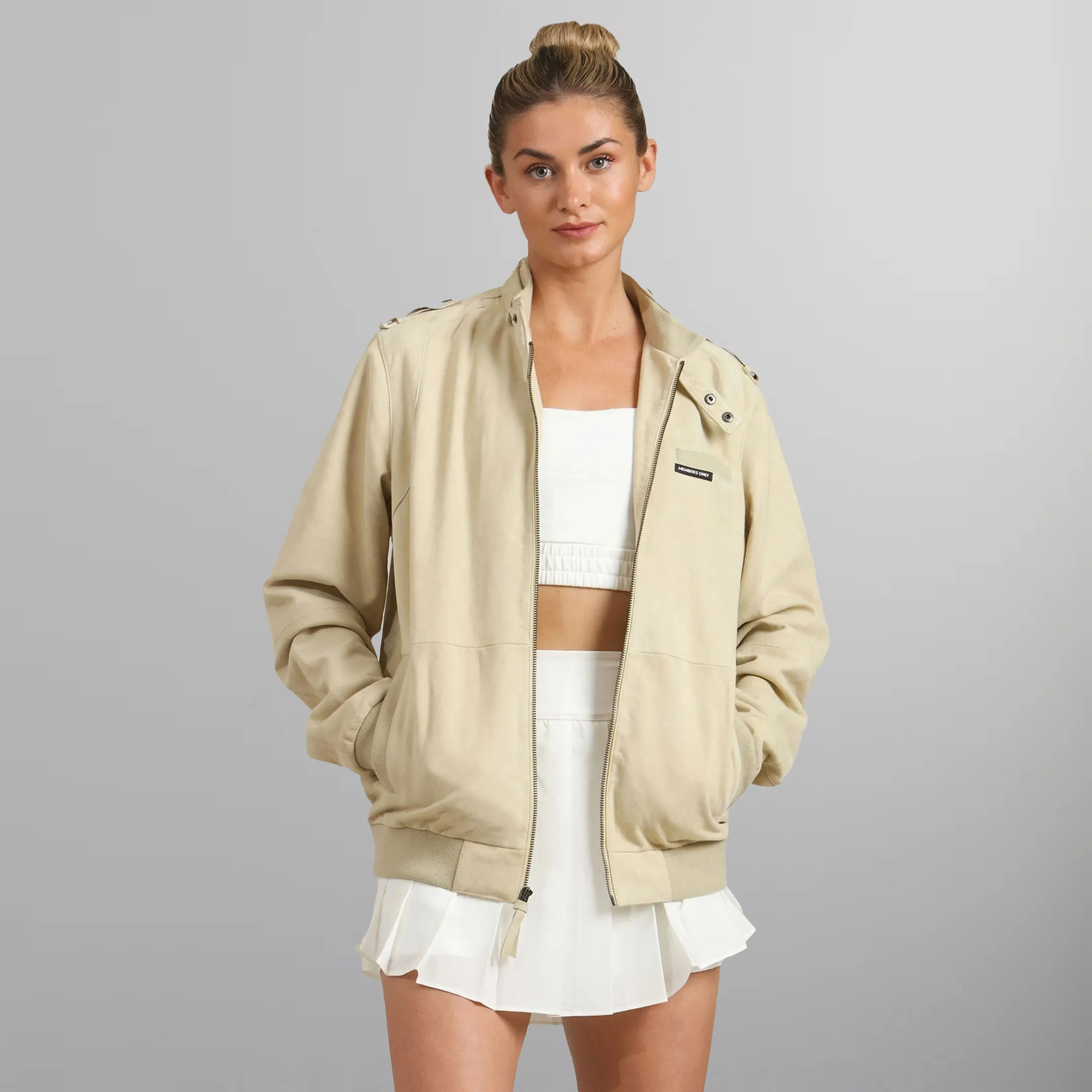 Women's Soft Suede Iconic Oversized Jacket