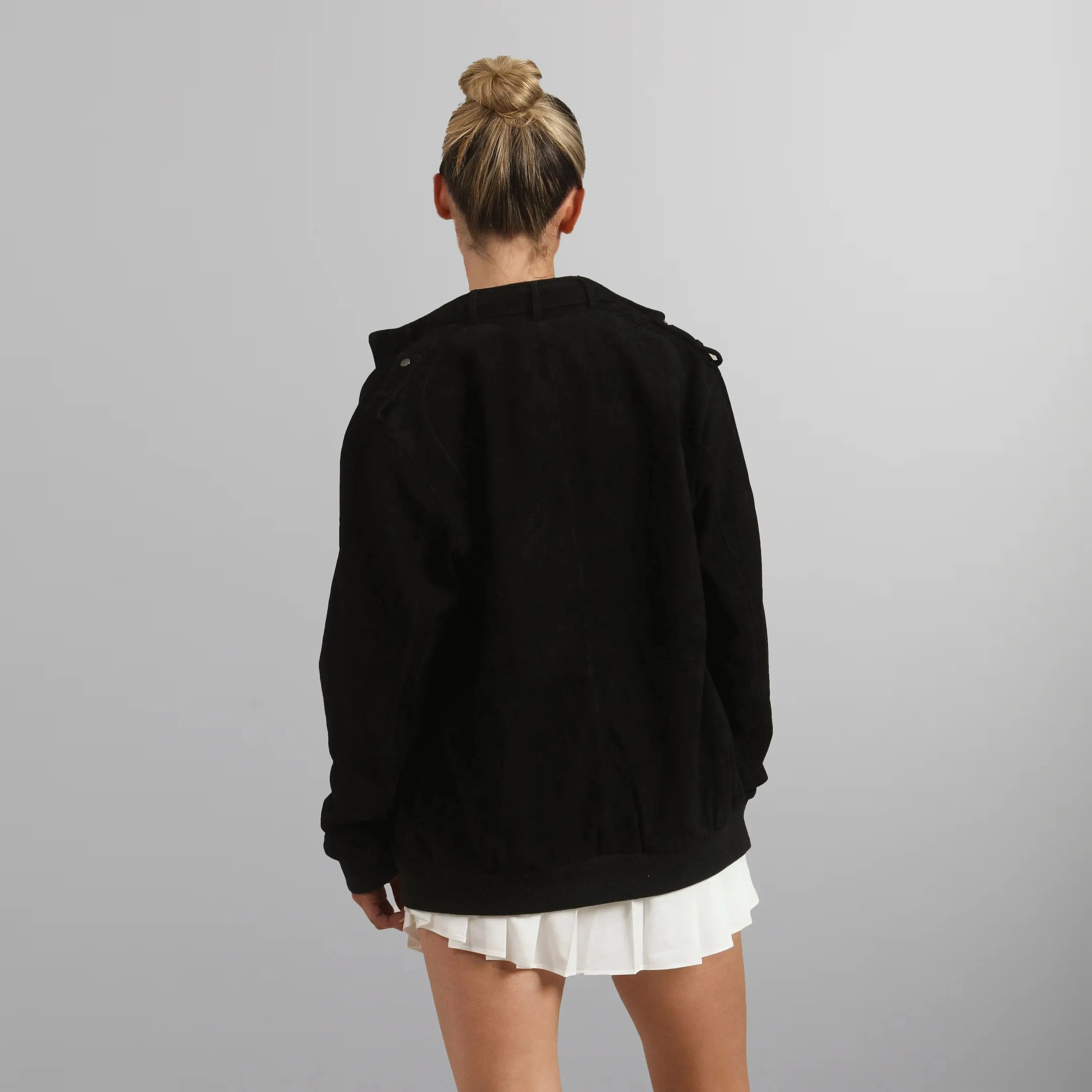 Women's Soft Suede Iconic Oversized Jacket