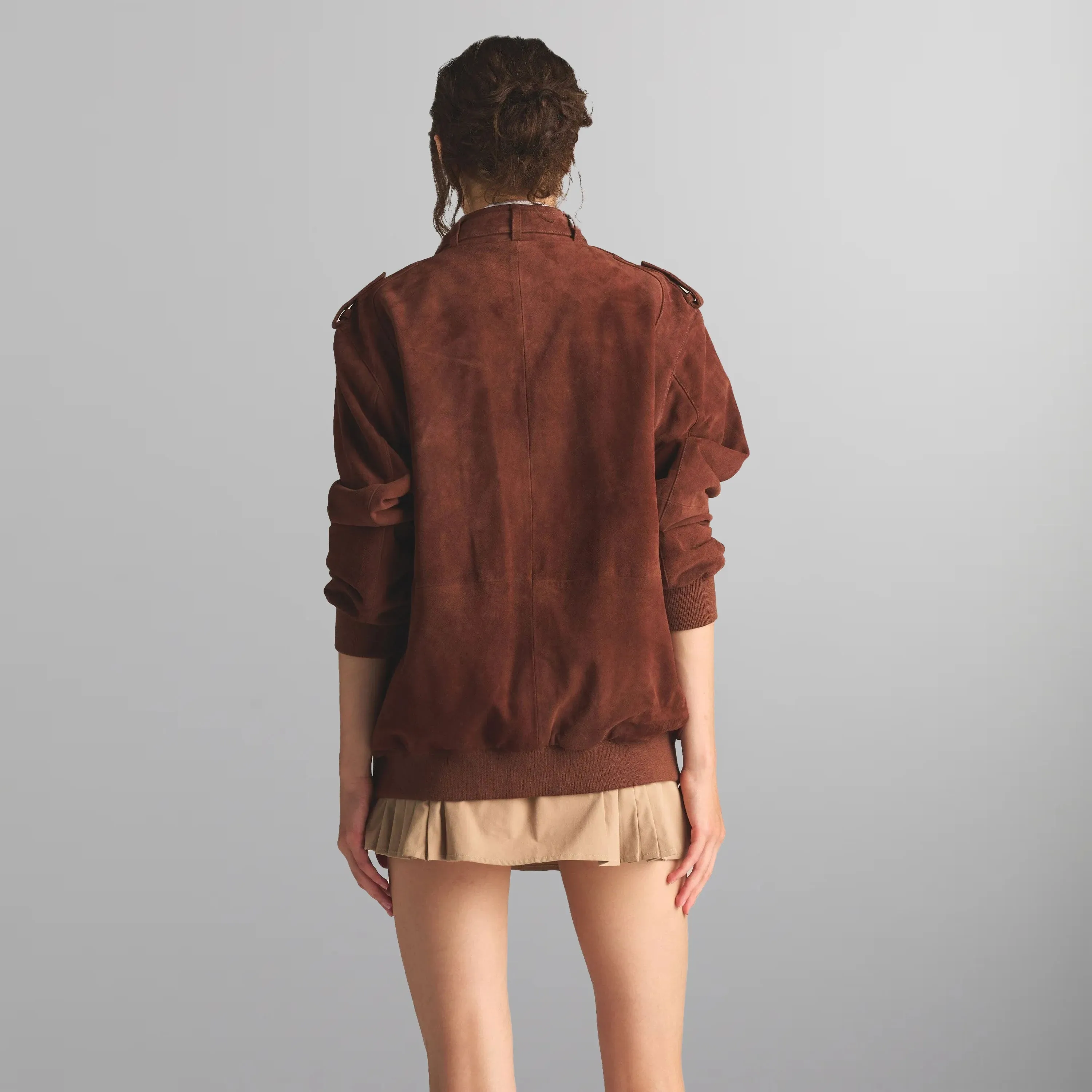 Women's Soft Suede Iconic Oversized Jacket