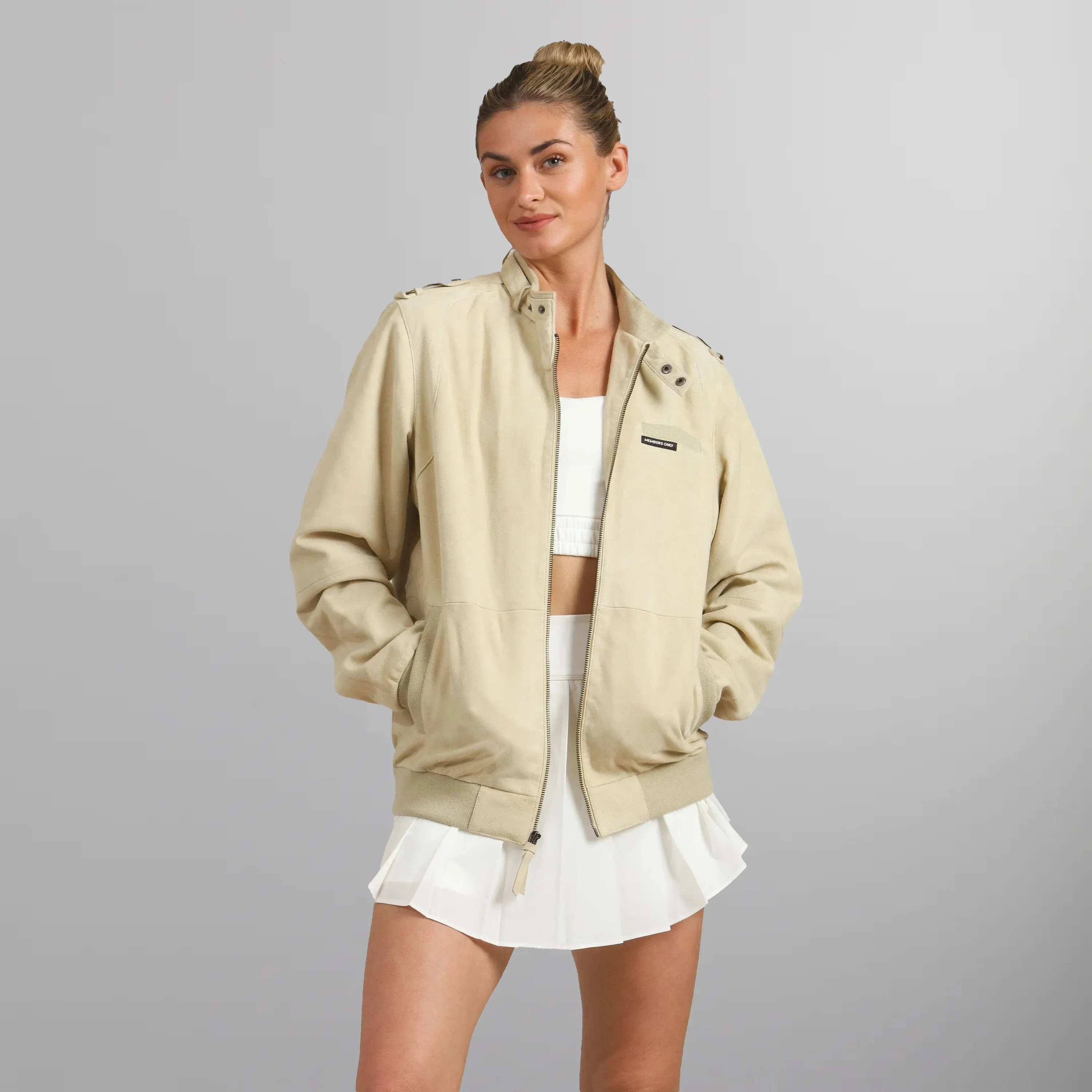 Women's Soft Suede Iconic Oversized Jacket